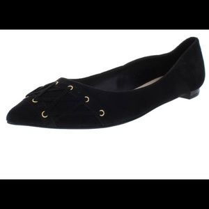 NWOT Nine West Black Alyssum Corset Flats 7